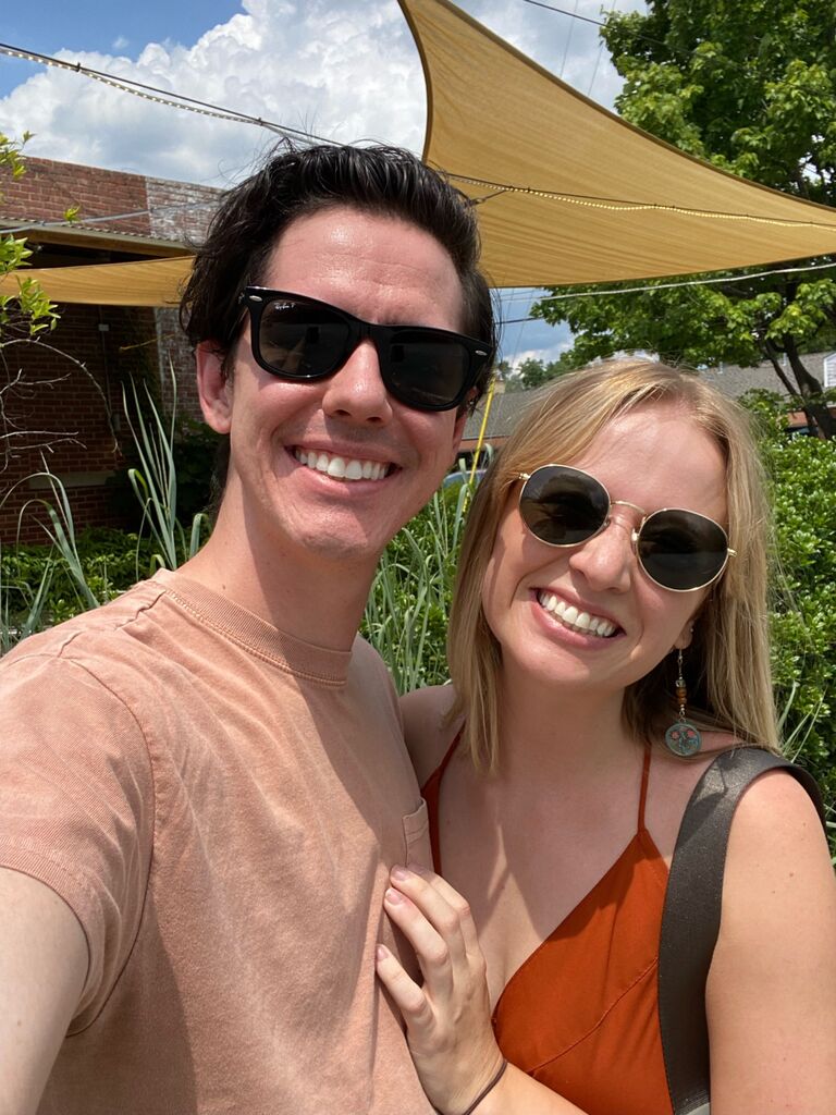 Our first picture after moving to Carrboro, NC together. 