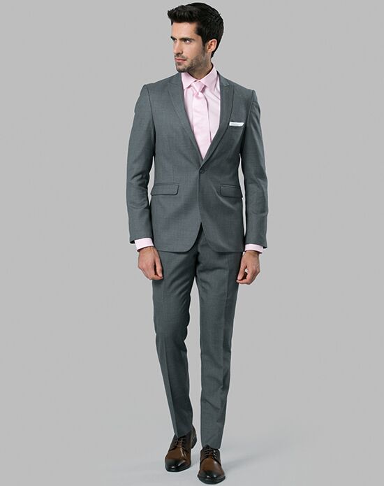 steel grey mens suits