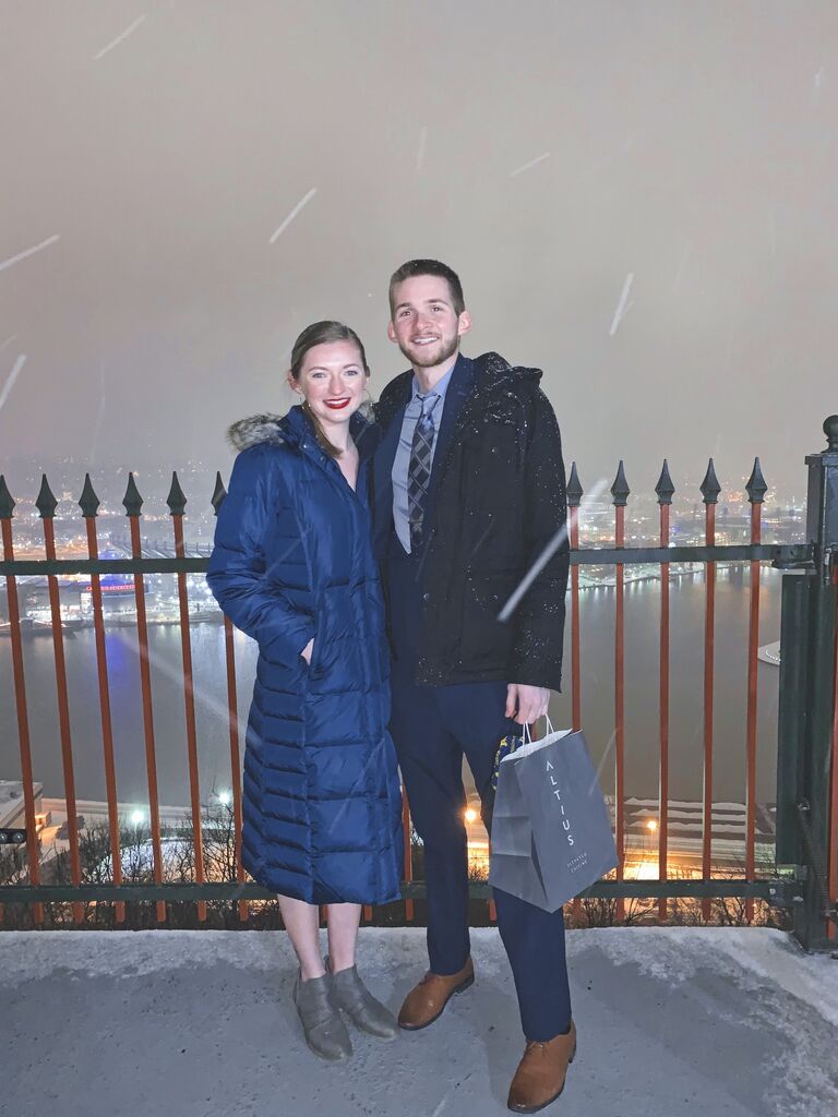 Our first Valentine's celebration in Pittsburgh!