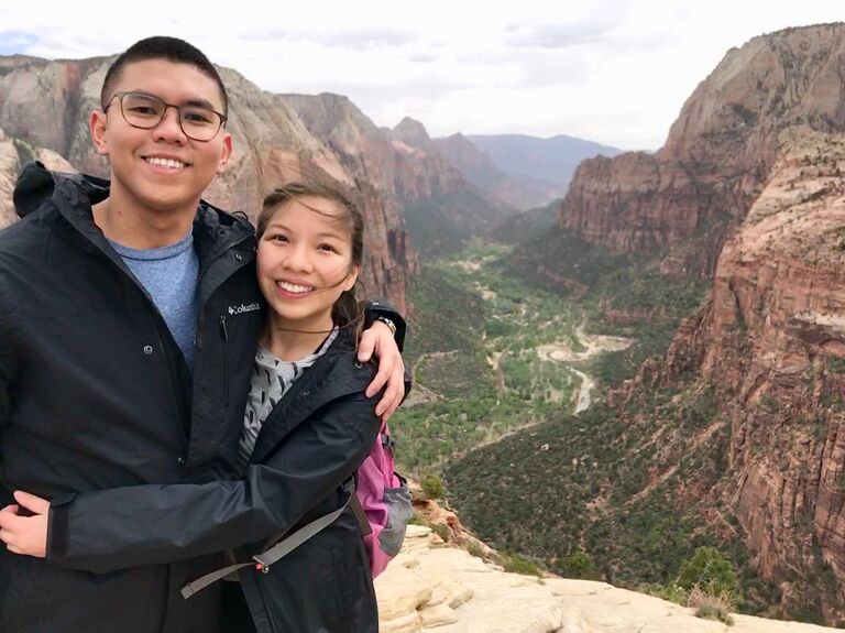 Officially became boyfriend/girlfriend in Zion, Utah