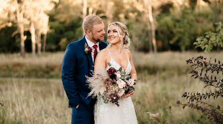 Dexter + Sarah's Romantic Barn at Harvest Moon Pond Wedding // The