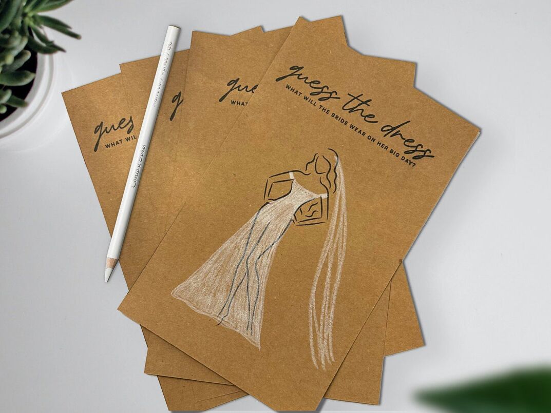 sketch the dress bridal shower game Guess the Dress Bridal Shower Game, Wedding Shower Games, Sketch the Dress  Game, Kitchen Tea Game, Bridal Shower Printable Activity