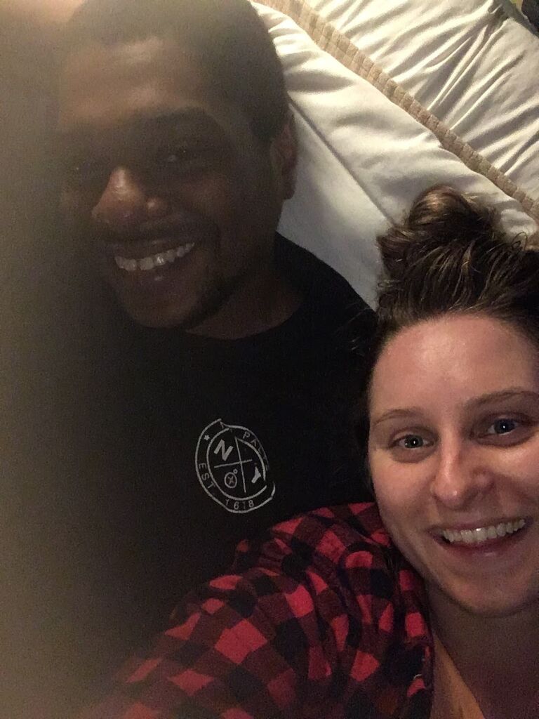 Our third, and final, time camping. We're smiling because we survived a very ill-prepared, near-death, hiking experience. 