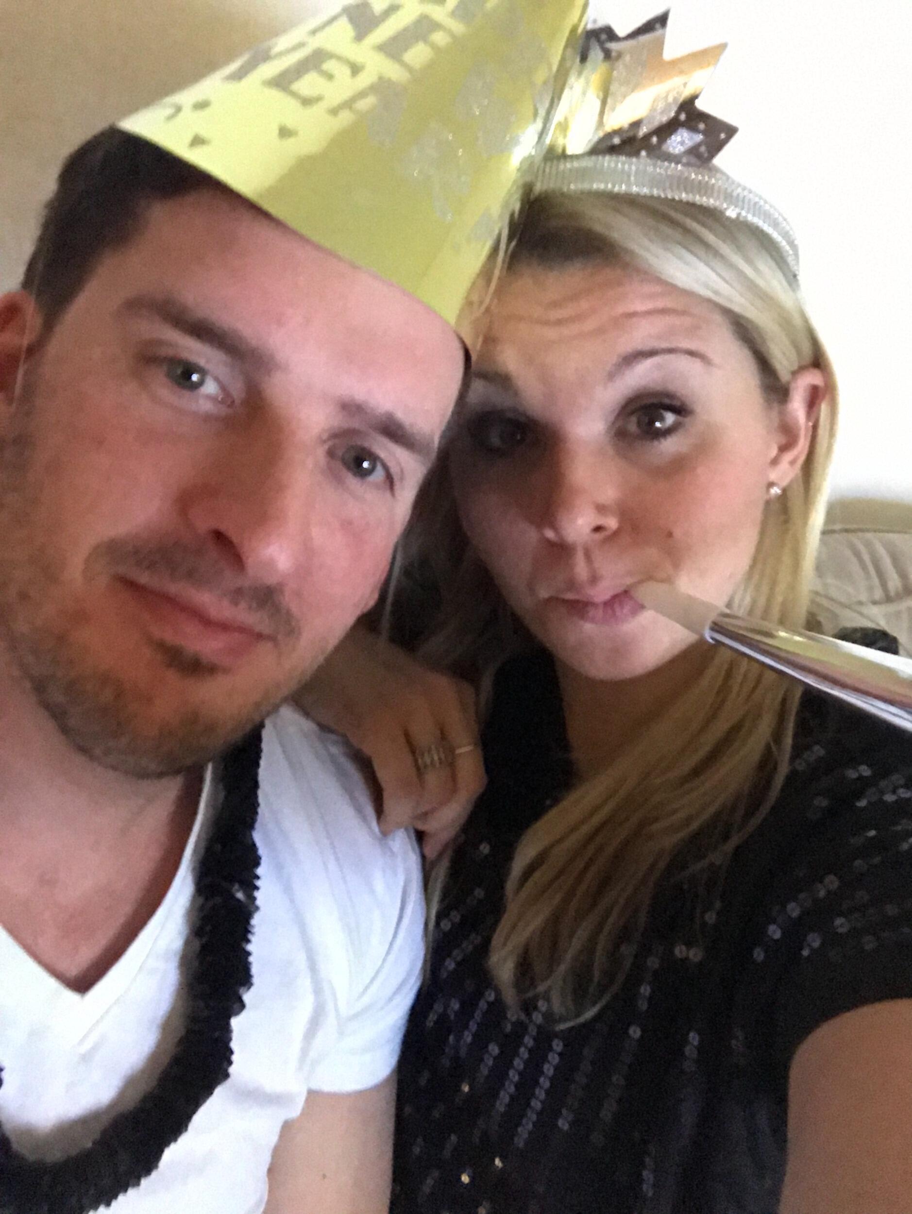 New Year's Take-two! Ringing in 2017 at home with Patti, Rene, Gina, and Mike.