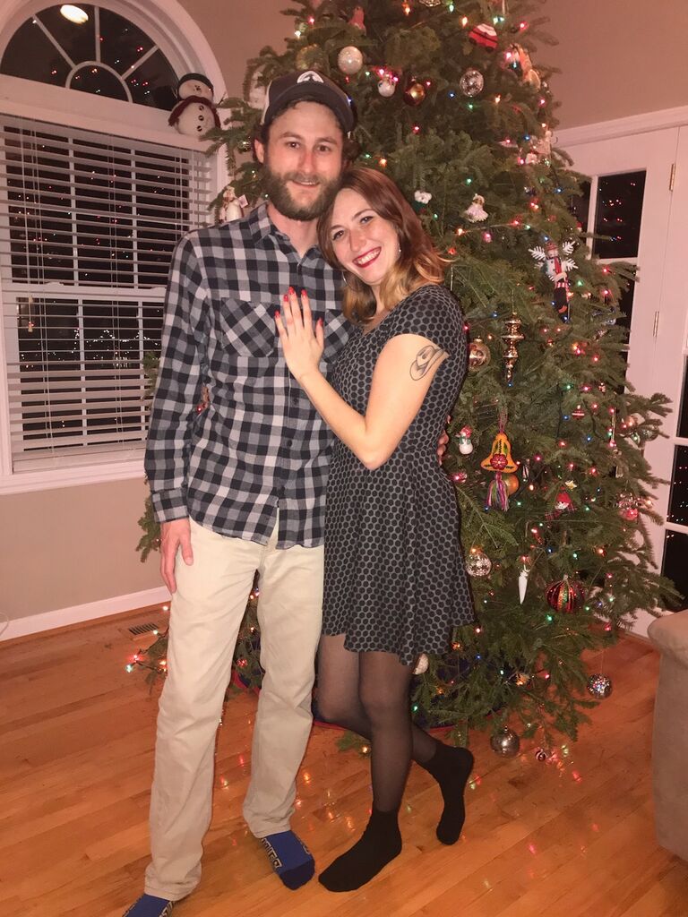 Kristen and Jake met on Bumble in early December of 2020 and they immediately hit it off! So much so, that Jake asked Kristen to accompany him to St. Louis for Christmas with his family, where they've spent every Christmas since. 