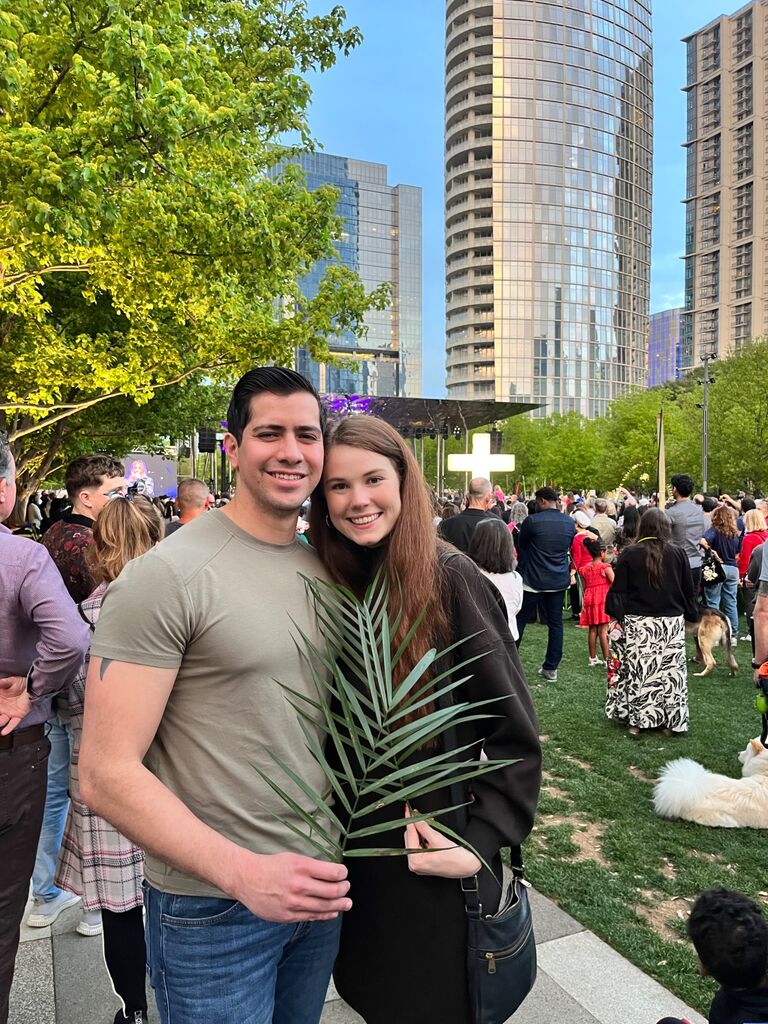 Palm Sunday celebration before Easter 
