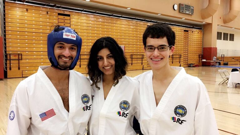 Anya contacted Harshil to ask him whether he would be flying into Austin for the team's annual tournament... and he arrived!

After the tournament, when the team was celebrating, Anya confessed to Harshil that she had a massive crush on him while they were both at UT.