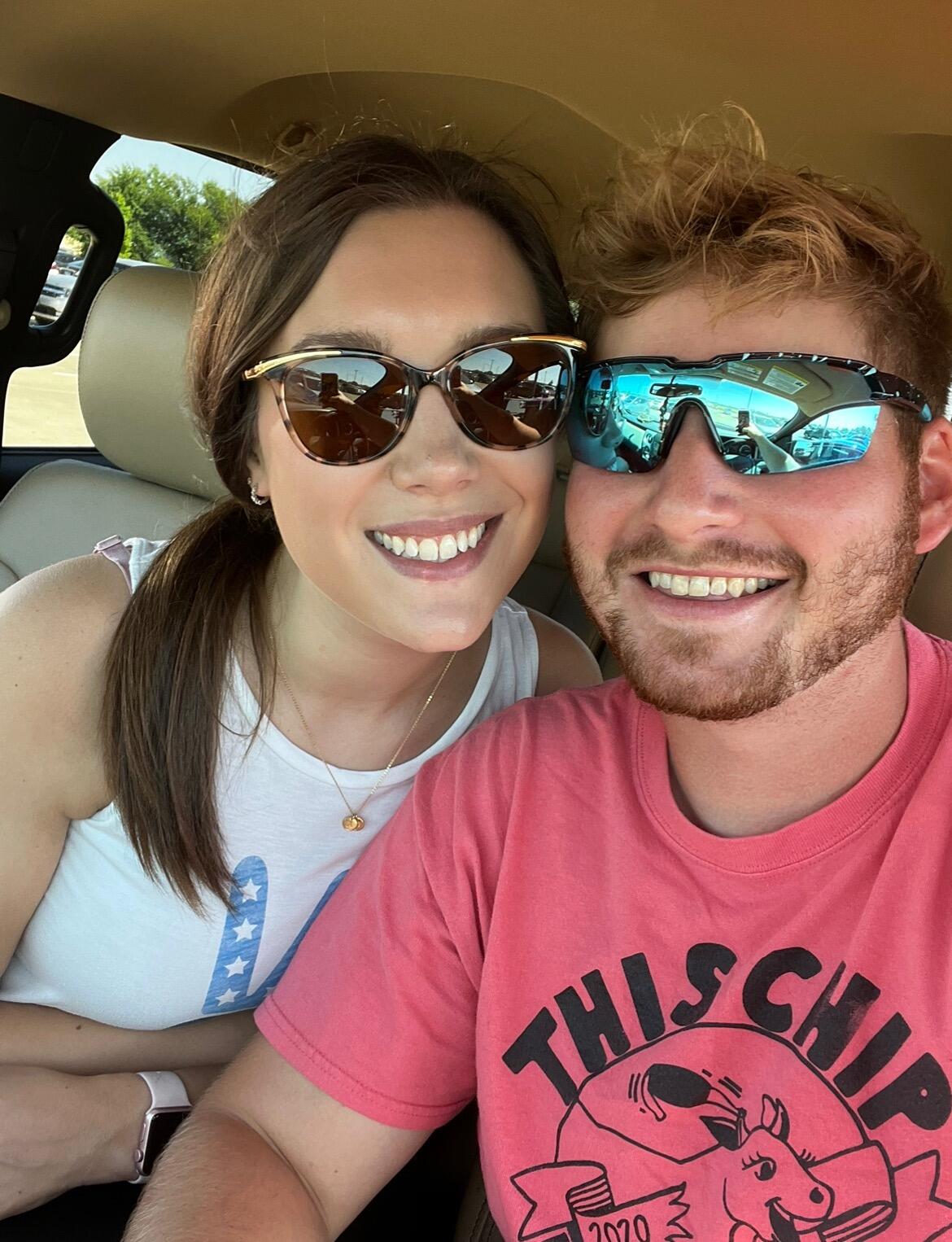 Celebrating Miranda's birthday at the driving range, and yes, it was per her request