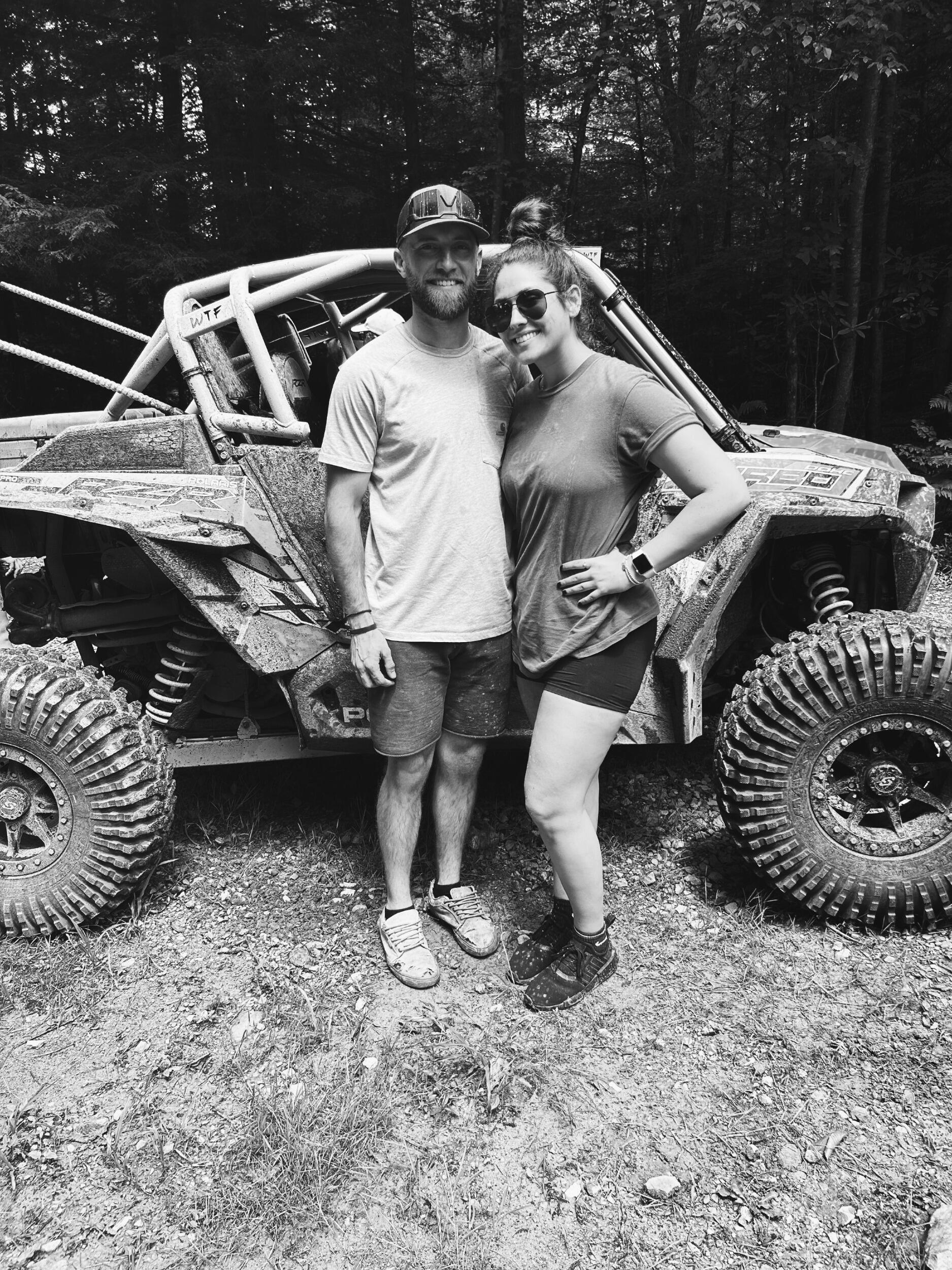 First buggy ride together in West Virginia. 