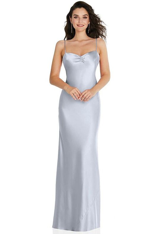 Dessy Group Draped Chiffon Grecian Column Gown with Convertible Straps -  3109 Bridesmaid Dress