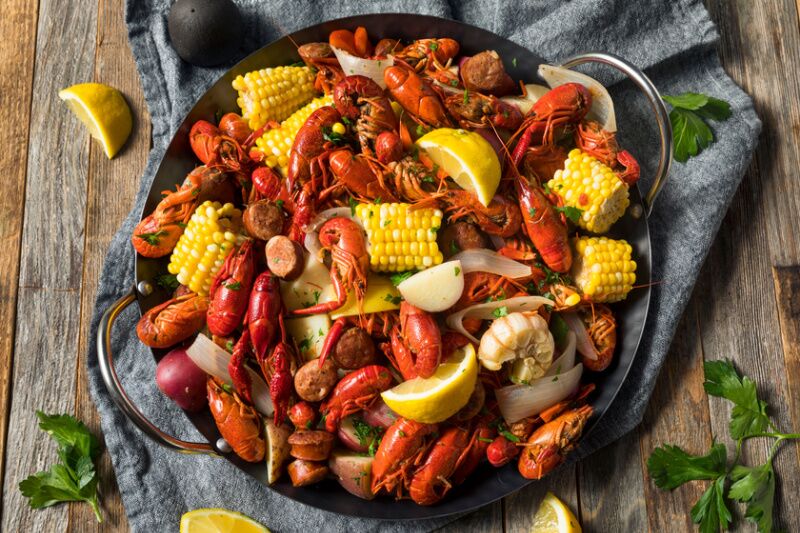 Coastal cowgirl theme party ideas - seafood