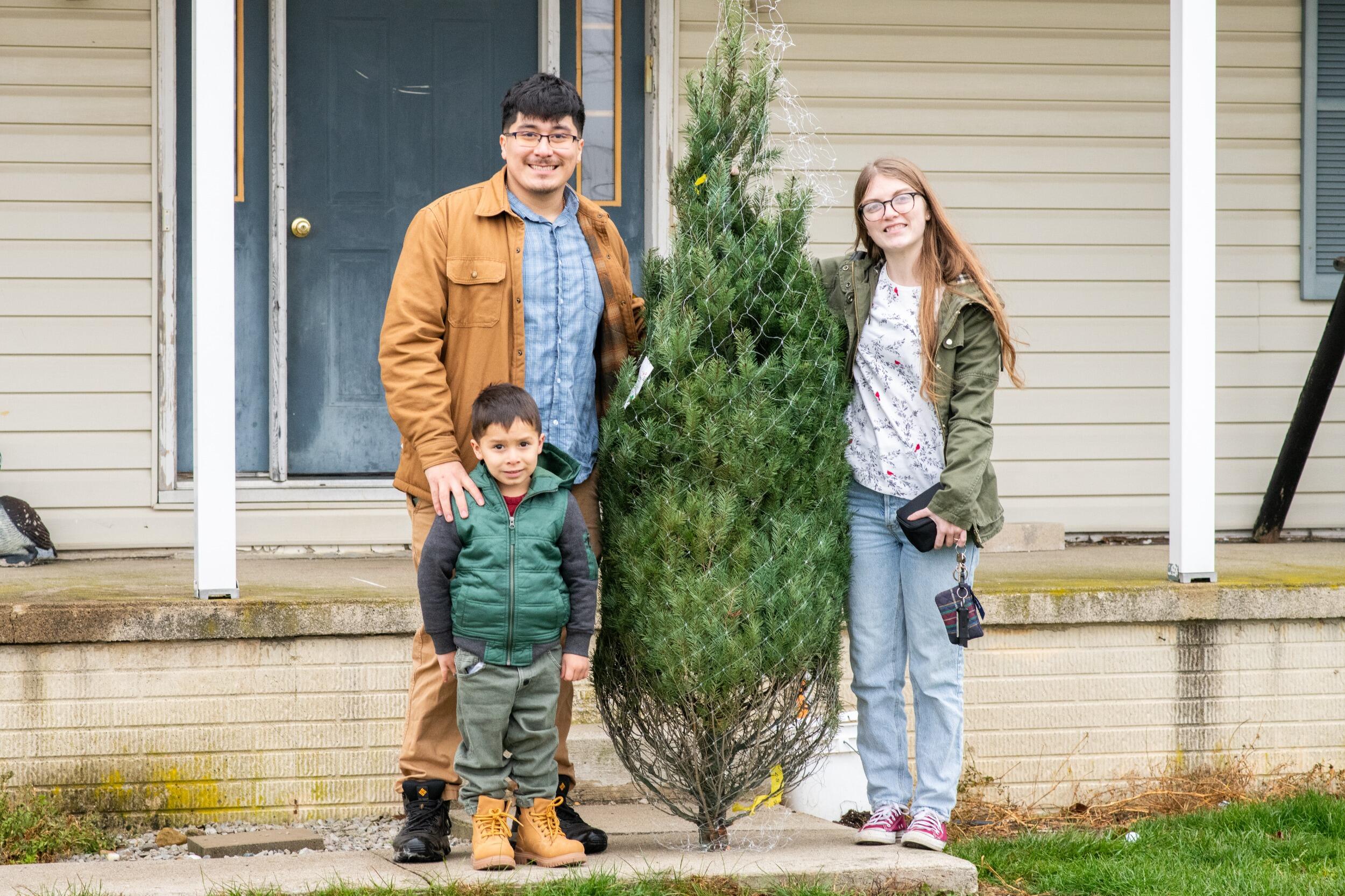 Octavio and Rachel's second Christmas tree. Little Octavio was able to pick this one out. 