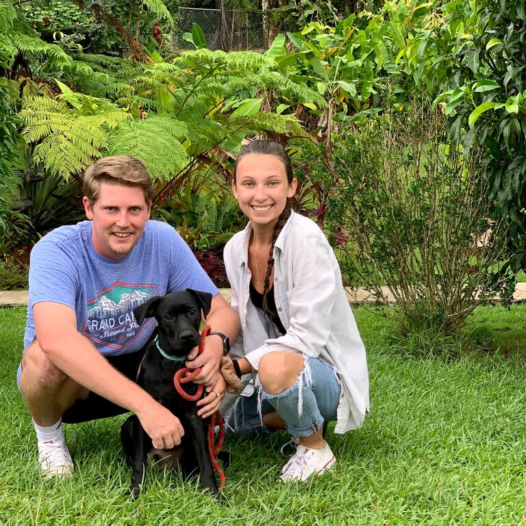 The latest addition to our family – Jackson! 

Some people take home souvenirs, we take home puppies. 