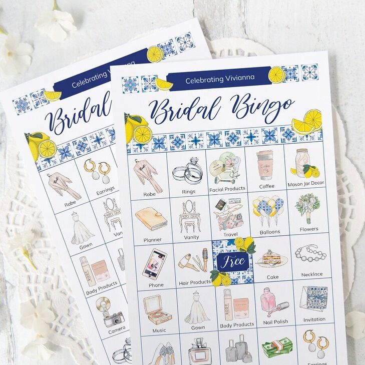 The Med Lemons  Printable Bridal Shower Games Bundle – Black Bow