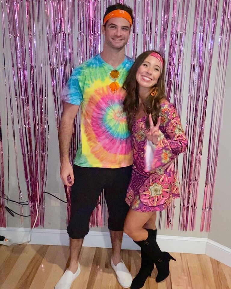 Our First Photo together....and dan's last time wearing cut sweats in public.