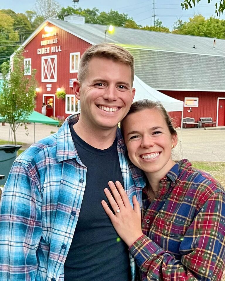 Engaged at Parmenters Cider Mill