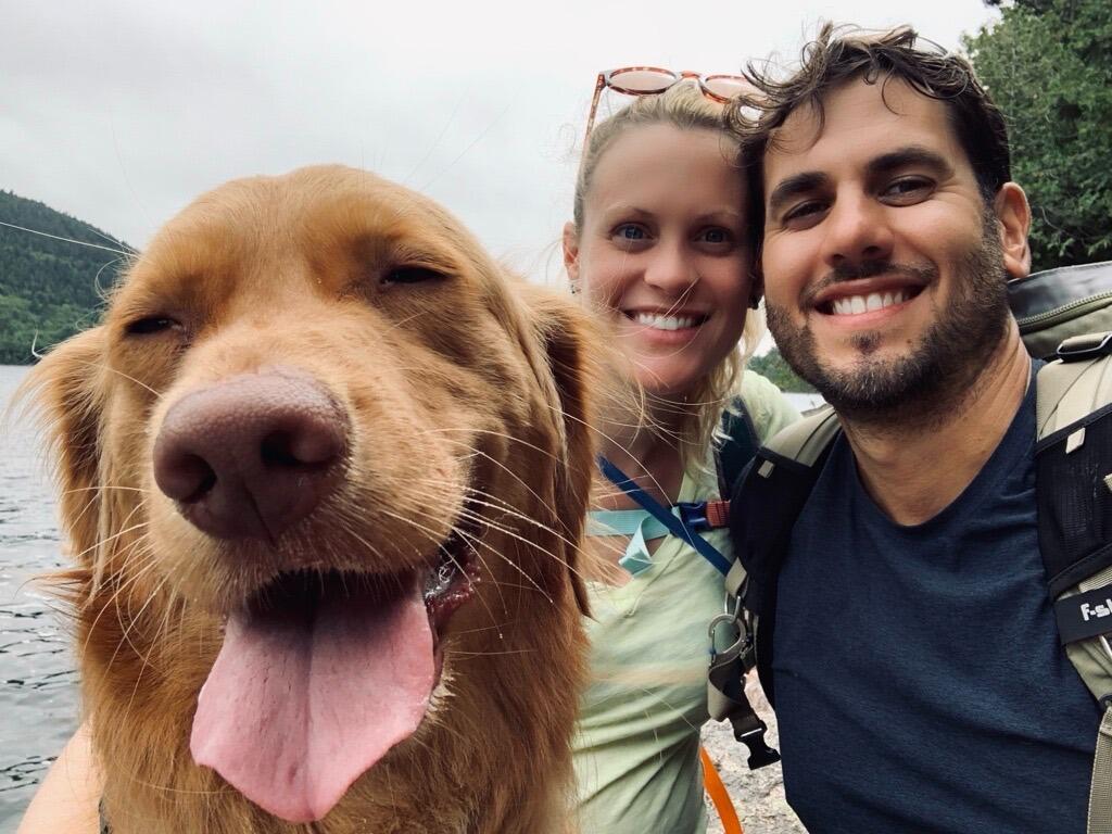 In 2018, they took a big step and moved into a rowhome together in Point Breeze, Philadelphia. Their home was soon filled with the pitter-patter of paws when they adopted their golden retriever, Teddy, in January of 2019. Teddy quickly became the third wheel in their love story, bringing much joy to their lives.