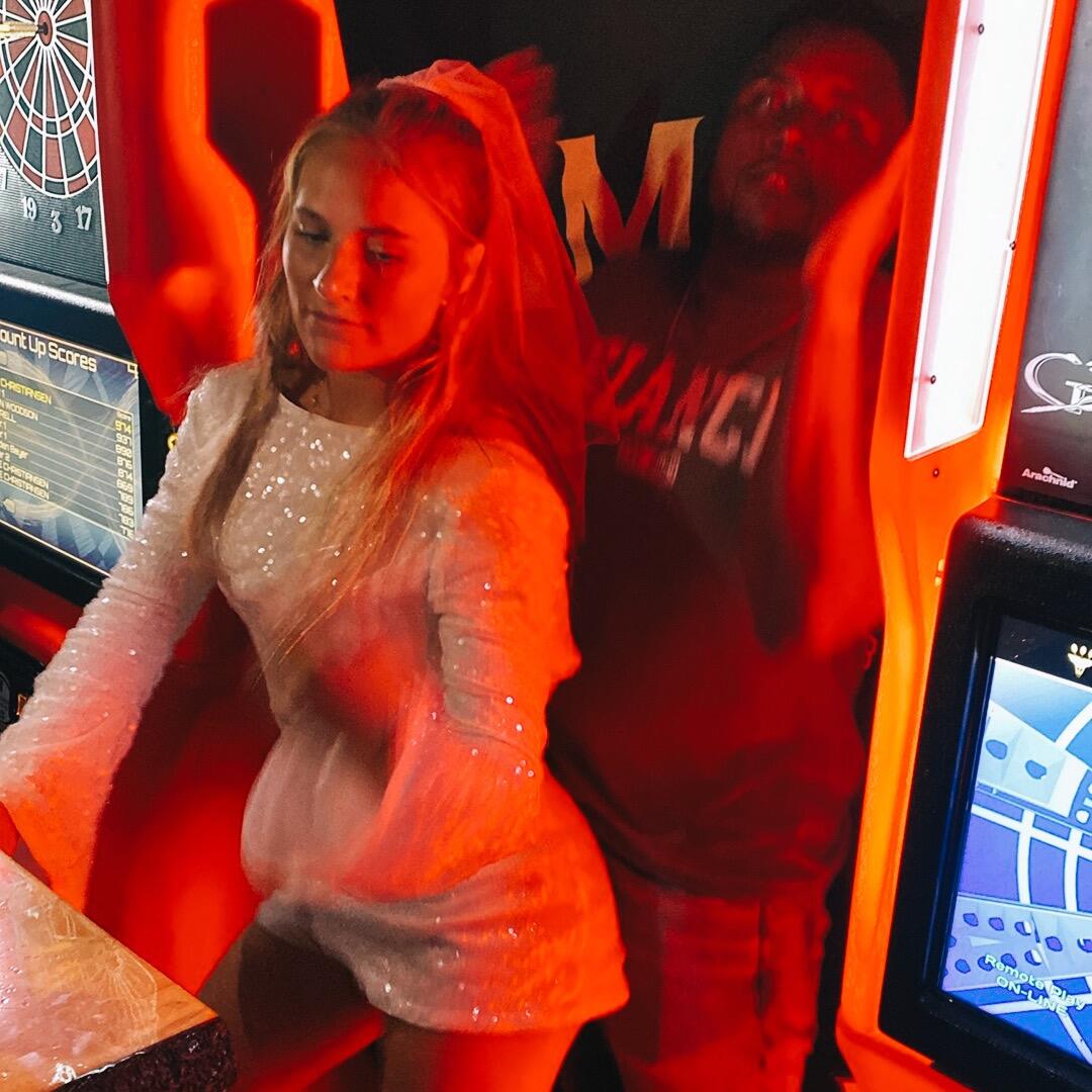 The next night at one of the Green Bay bars!