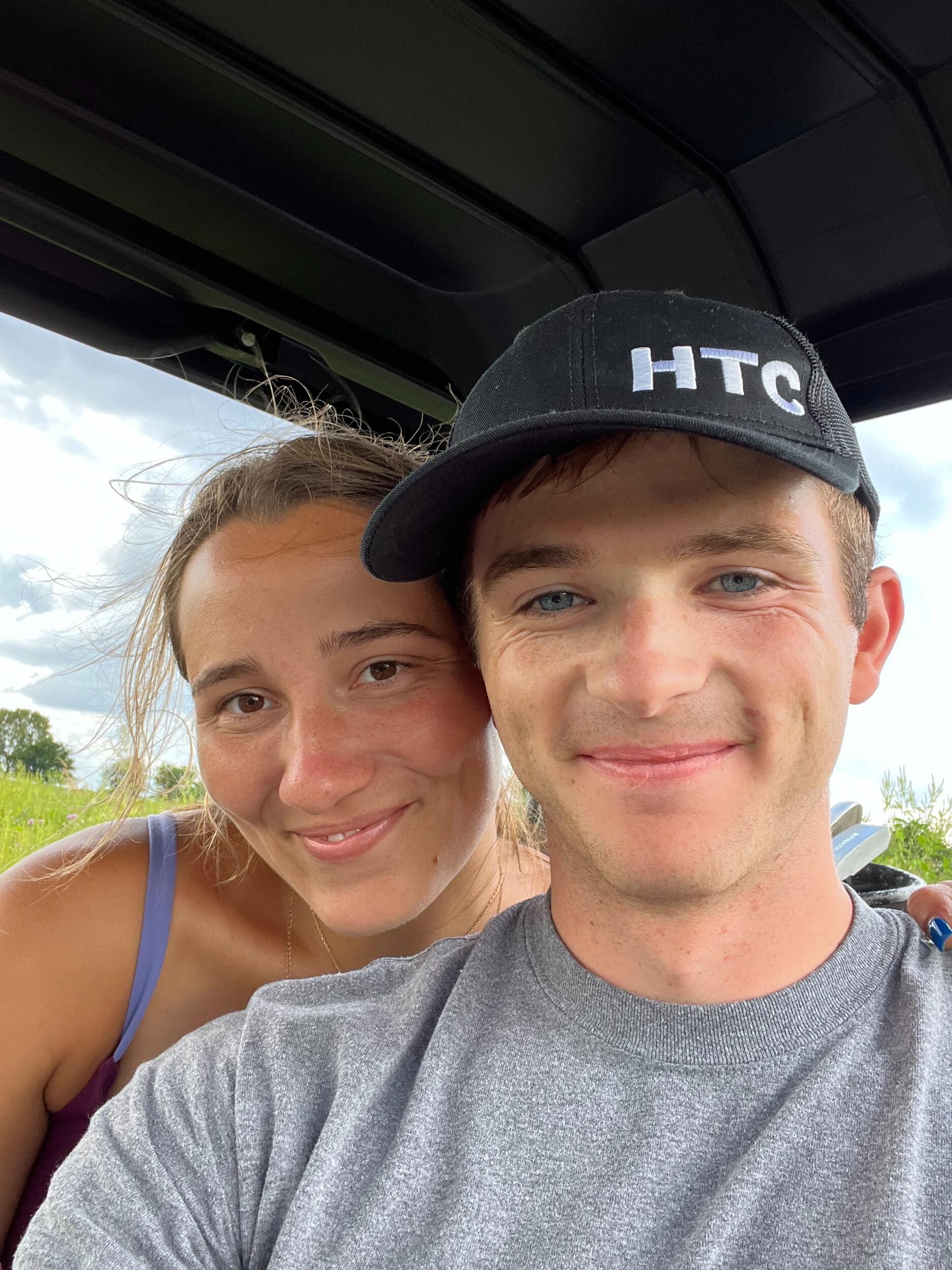 Our first summer was full of golf dates. Cameron had to (quickly) catch on, but he learned that "it's not about the golf!"