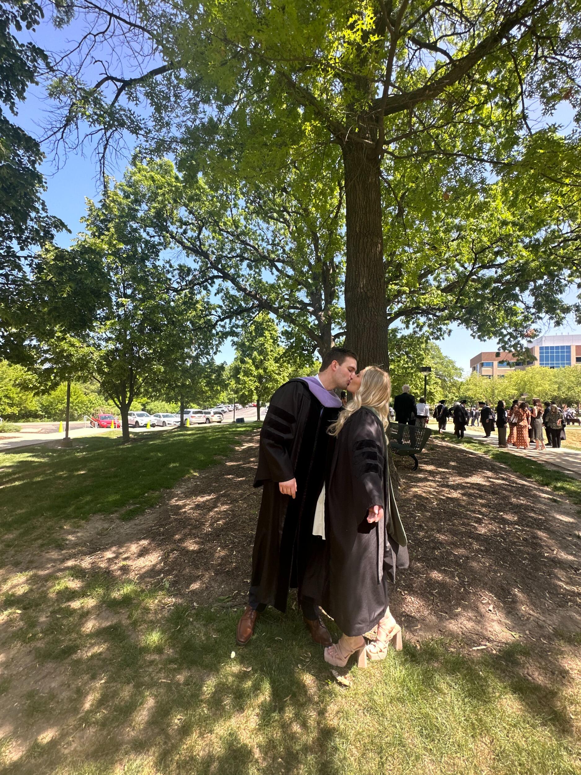We ended up loving Illinois more than we could have ever imagined. We made life-long friends, many of who you will see in the bridal party ;).  We both graduated on the same day which was so special to us.