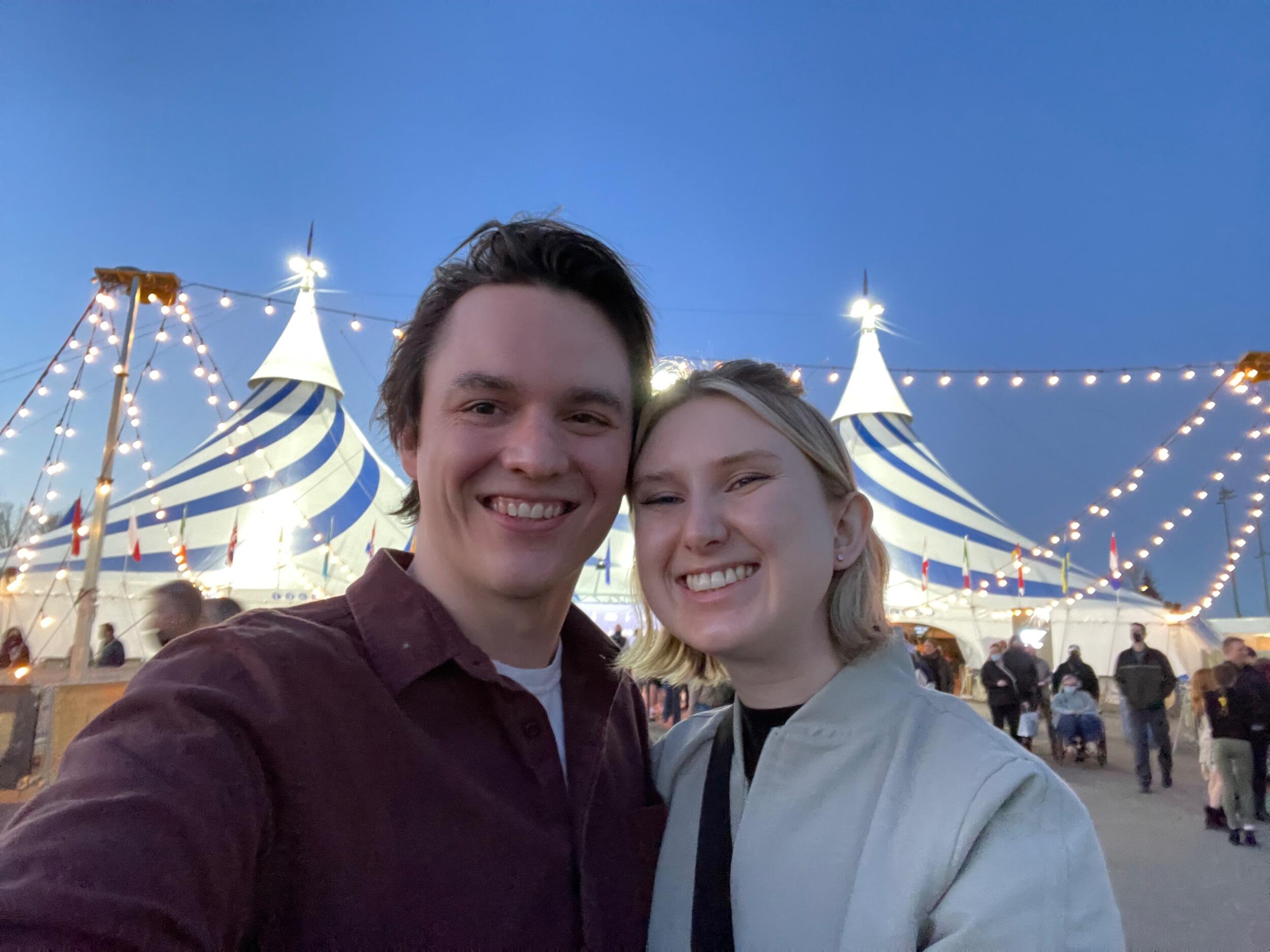 First Cirque du Soleil for both Peter and Kat. They have since seen three other shows!