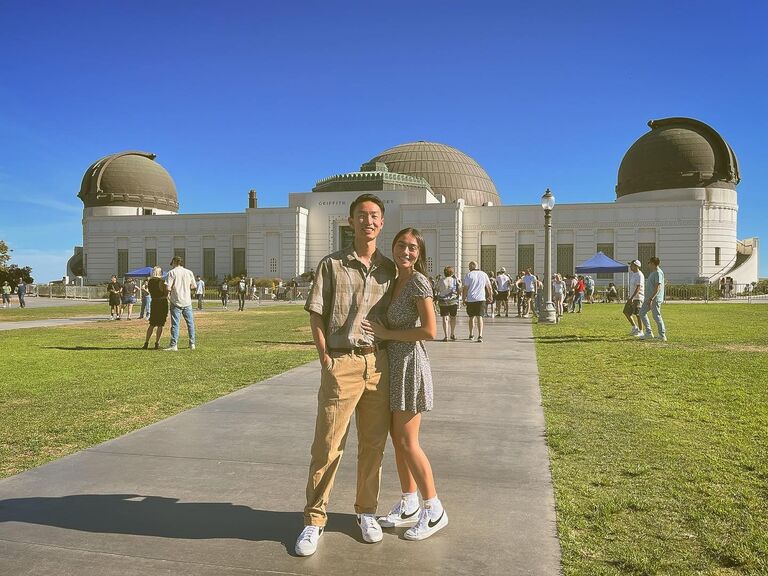 Our one-year anniversary was spent visiting Descanso Gardens, the Beachwood Cafe, and the Griffith Observatory.