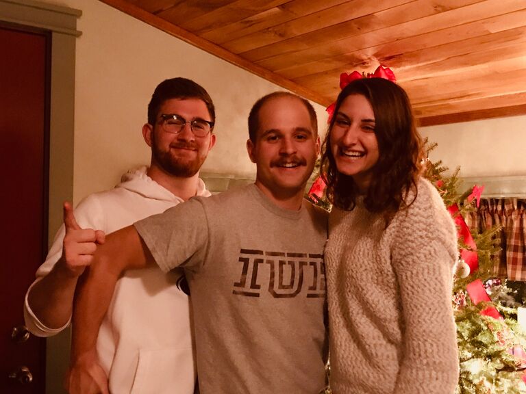 We met each others families and did lots  of staying in due to shutdowns, including Erik's COVID 21st birthday. We were the life of the party of course!!
