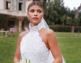 Sofia Richie's wedding hairstyle