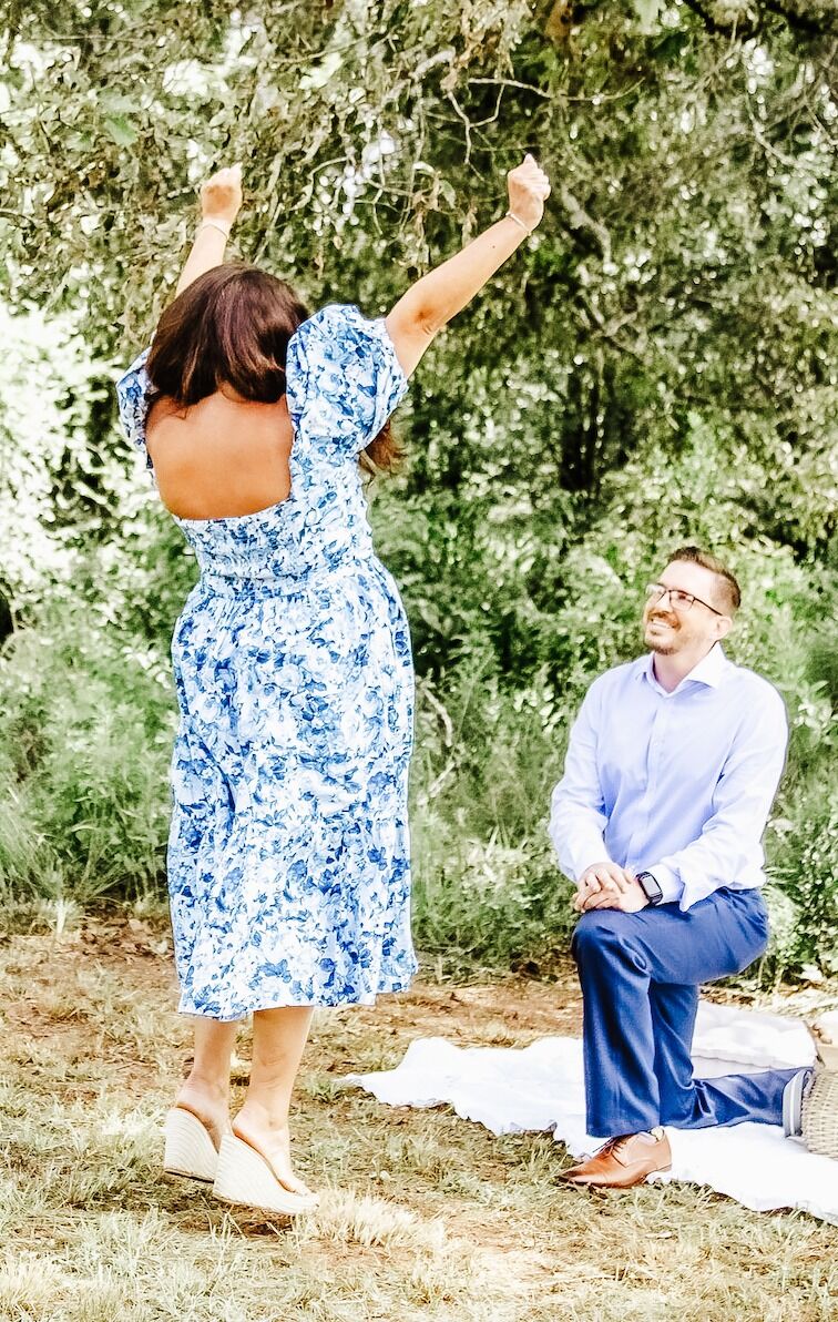 The day Allison had been waiting for! She said YES!!
