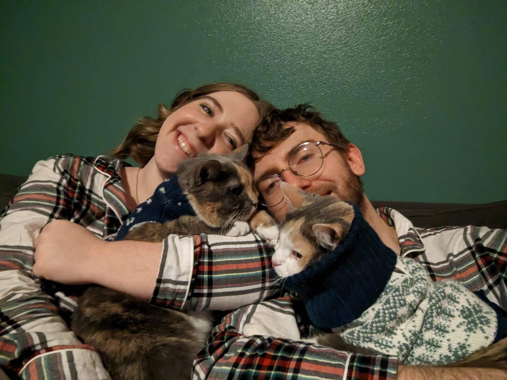 Back home together and celebrated Christmas as a little family for the first time. 