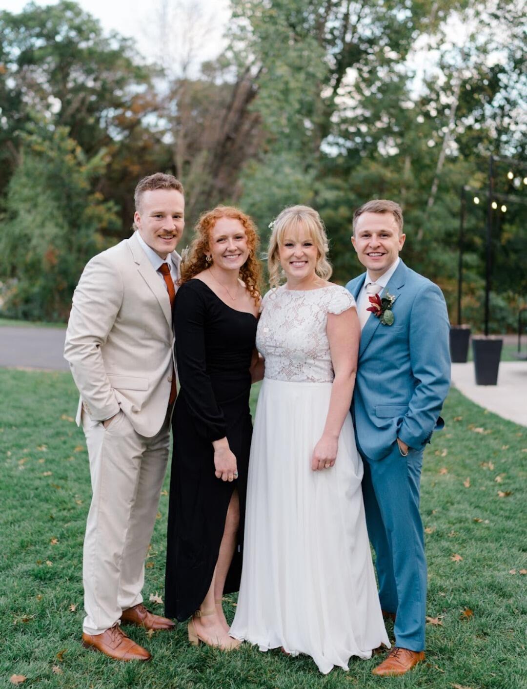 Got some people that we love married. Madi was already taking mental wedding notes