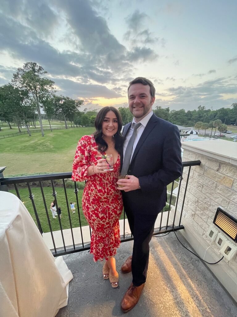 Celebrating the Box's wedding in Houston!
