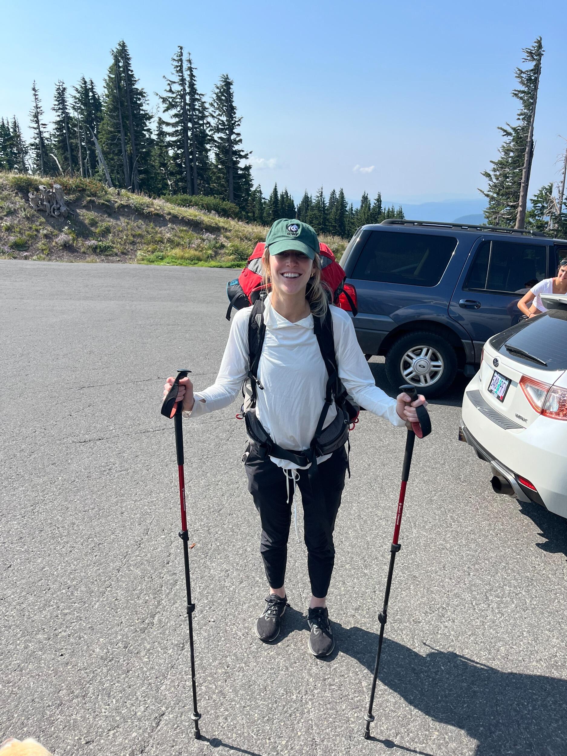 First & last backpacking trip (also with Nala). We learned as a team that we are more of a cabin in the woods or glamping couple.