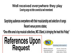 MC 3 Band - Classic Rock Band - Charlotte, NC - Hero Gallery 2