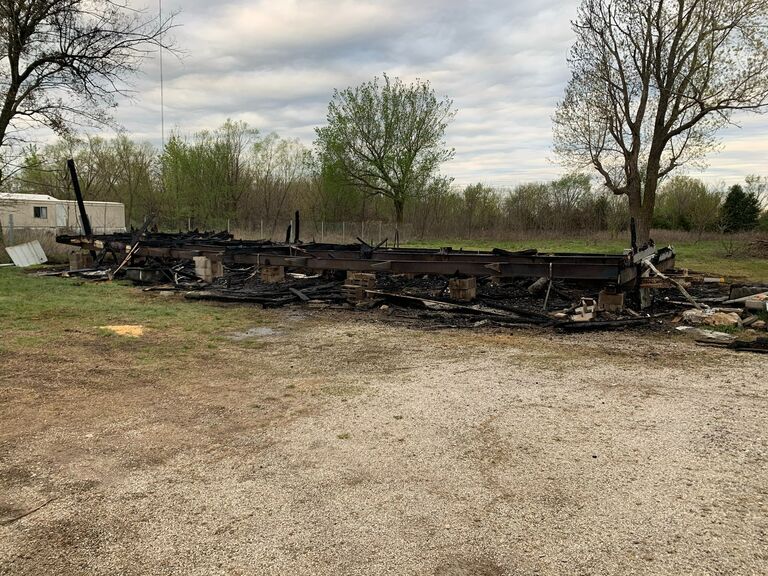 The house they had been working months on burns down.