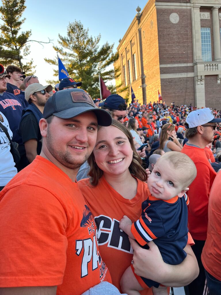 Memorial Stadium! Kayce's first game, and our first game back since we are both Alumni. 

Illini 21-7 Michigan 