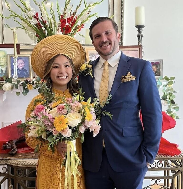 Lan and Andrew celebrated their engagement with a traditional Vietnamese Engagement ceremony.