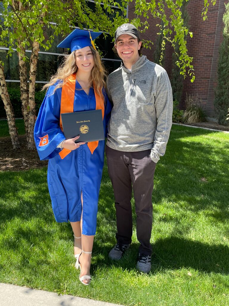 Both graduated college with our Bachelors, finally done with long distance! Caelan moves to Boise