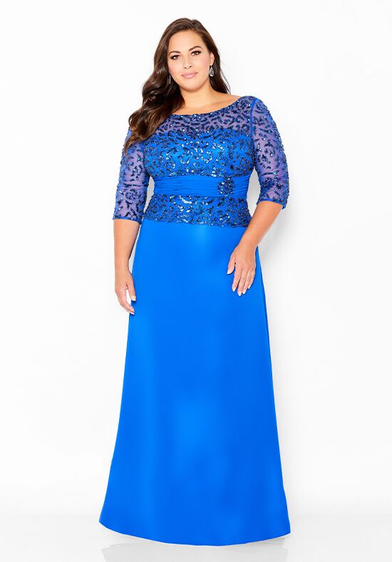 Royal Blue Beaded Lace - Kady