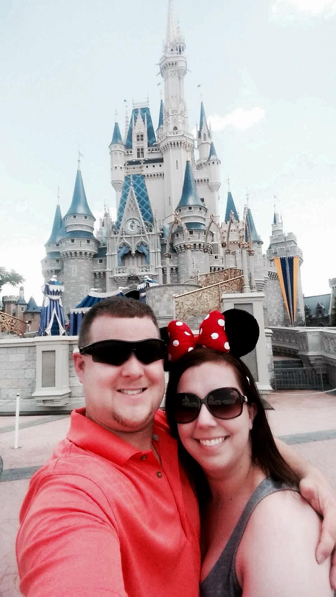 Their first vacation together: Disney, of course. Nothing says new love like matching ears, Mickey waffles, and sweating through Magic Kingdom in June.