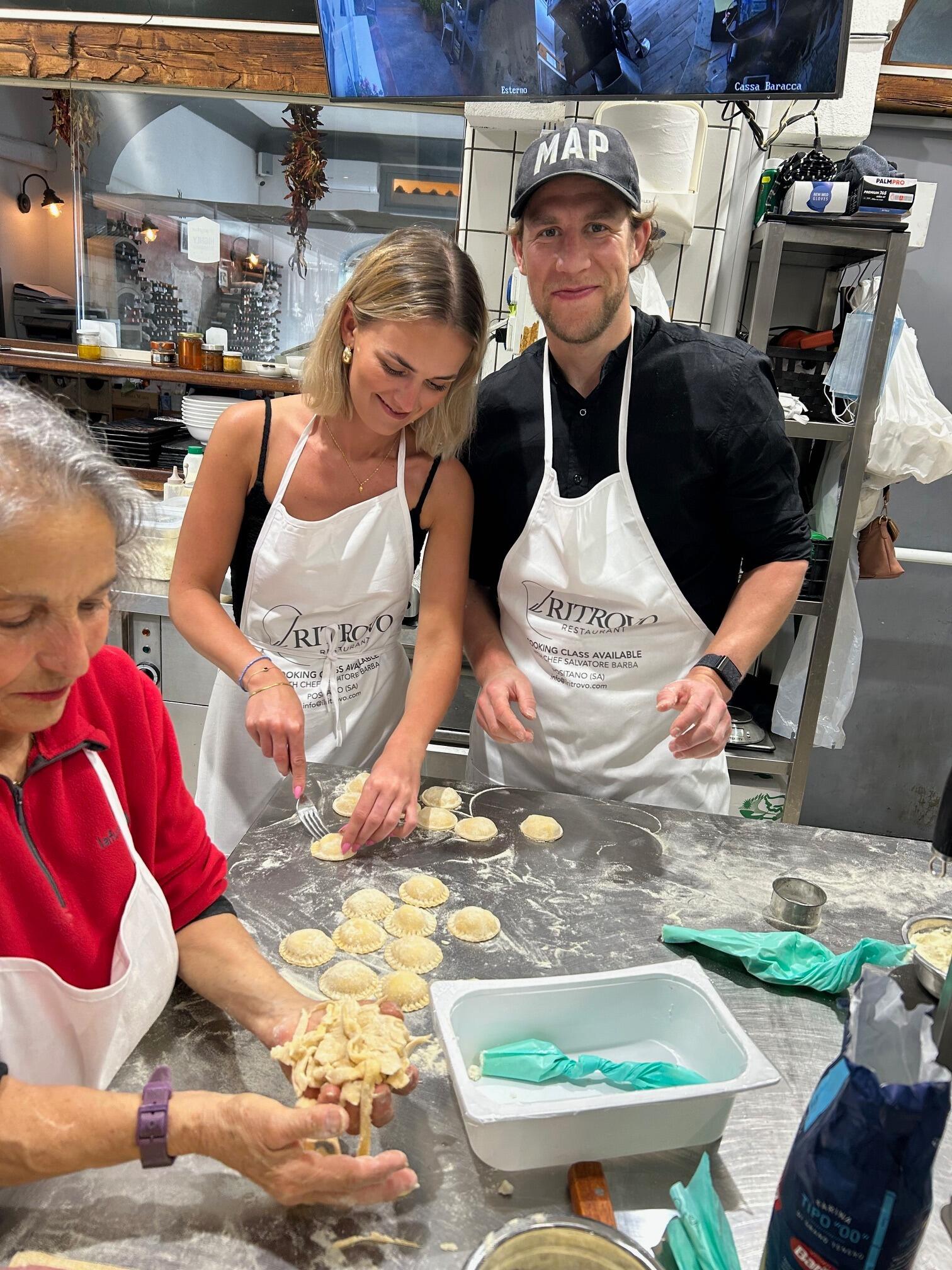 Cooking Class in Italy.
We made homemade Ravioli!