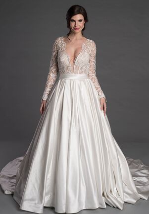 pnina tornai satin ball gown