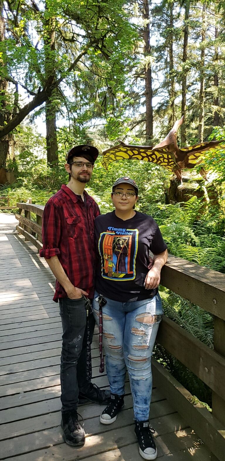 The first time I've ever been to the Dinosaur Park. A lifelong dream turned into a lifelong memory. This was our first big date together 💕