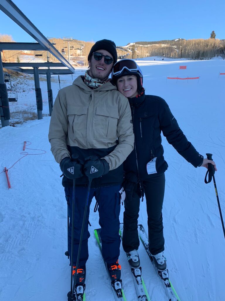 They learned to ski together!