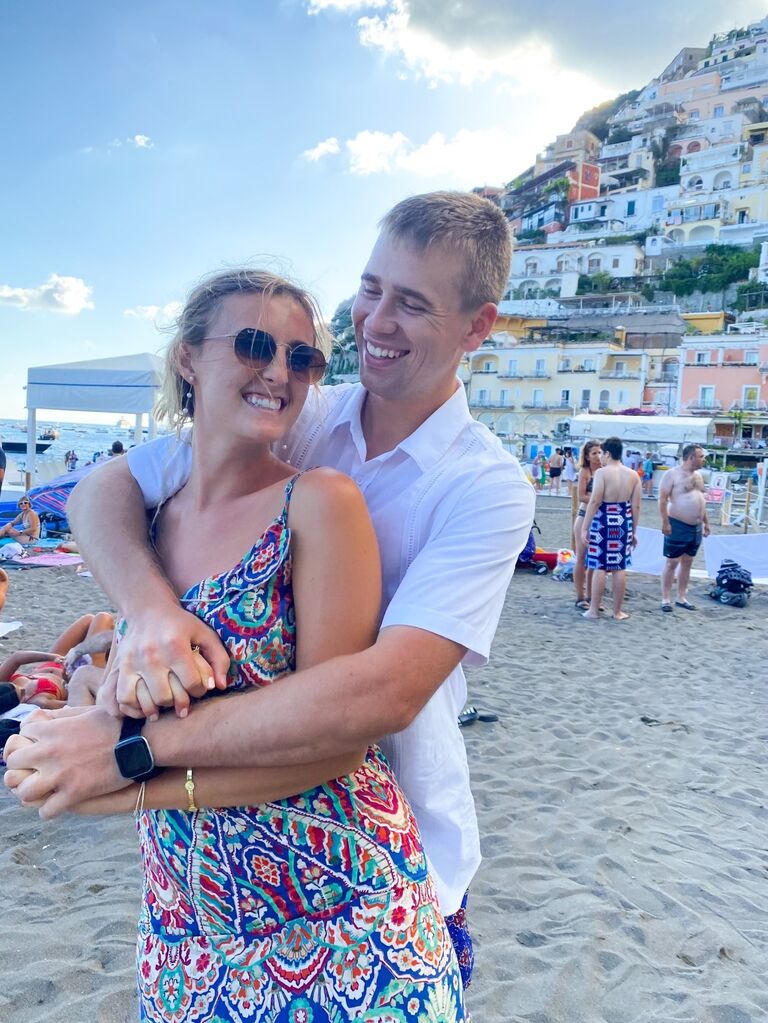 A family trip turned into Neil and Cam eloping in Italy. Neil’s dad, a pastor, married them in the backyard of their Airbnb which happened to be right underneath the oldest church on the Amalfi Coast (built in the 9th century). 