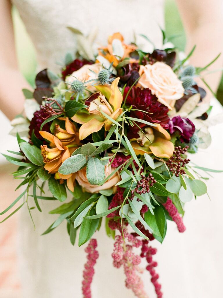 Jewel Tone Bouquets For Fall And Winter Weddings