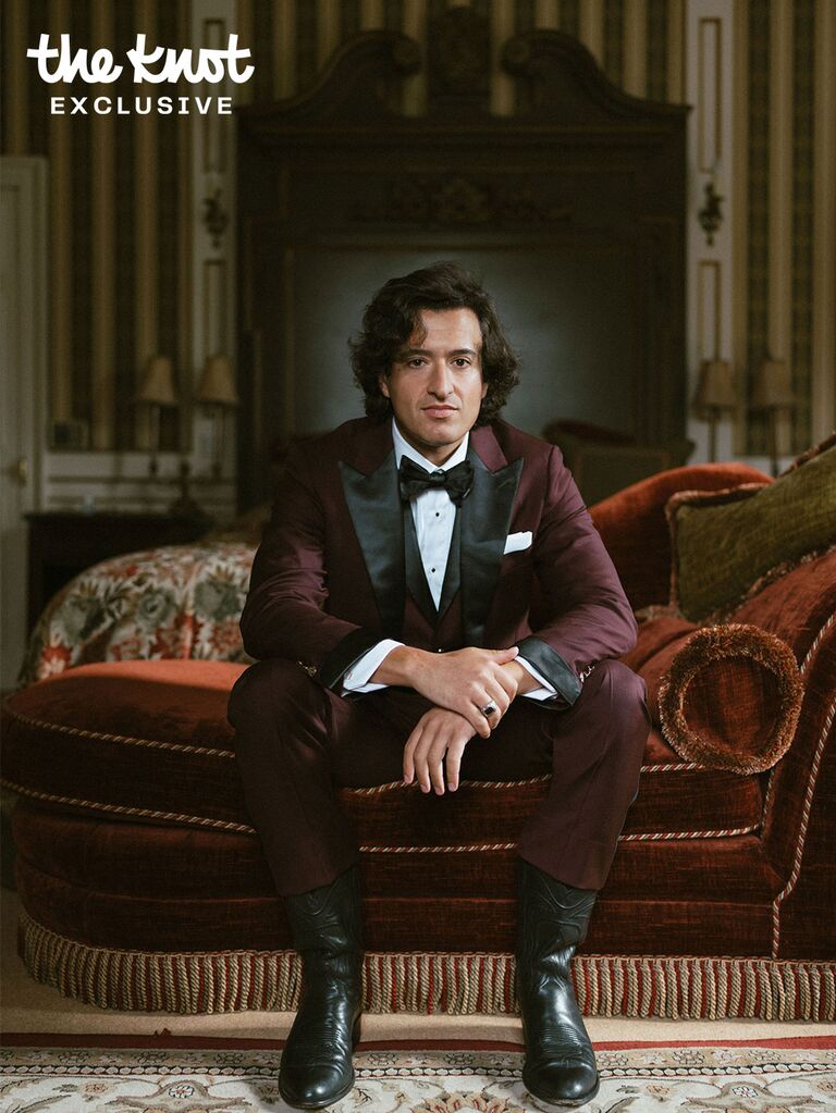 Joey Kurbanov on his wedding day