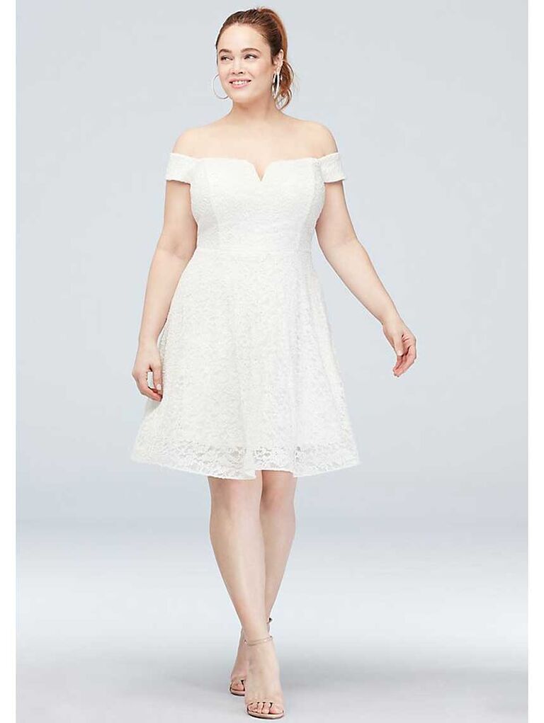 simple wedding dress for chubby