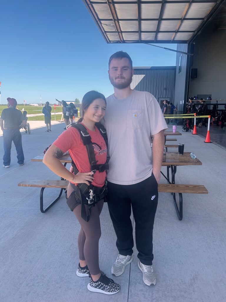 bella’s going skydiving!