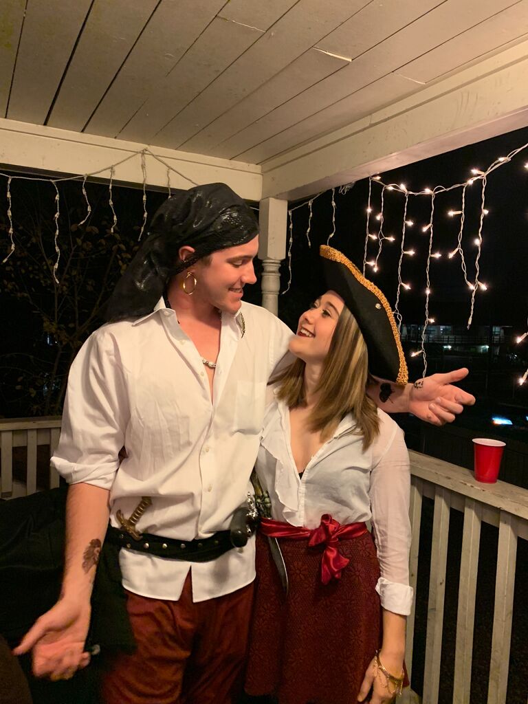 Our first Halloween together. Andy's brother Jacob had moved into Andy's college apartment, so we went back there to celebrate.